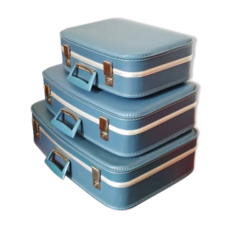 Trio de valises vintage