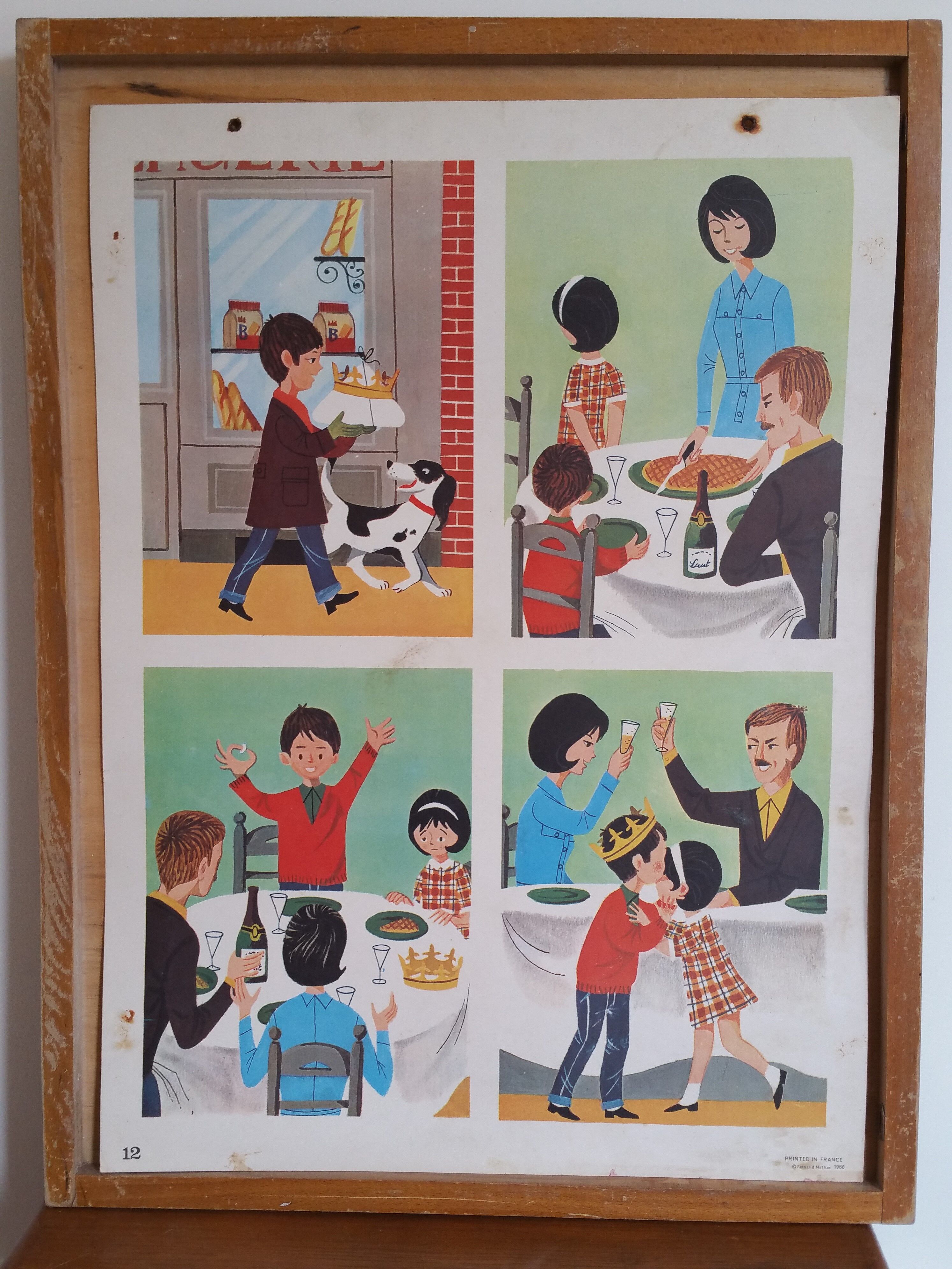 Affiche scolaire vintage