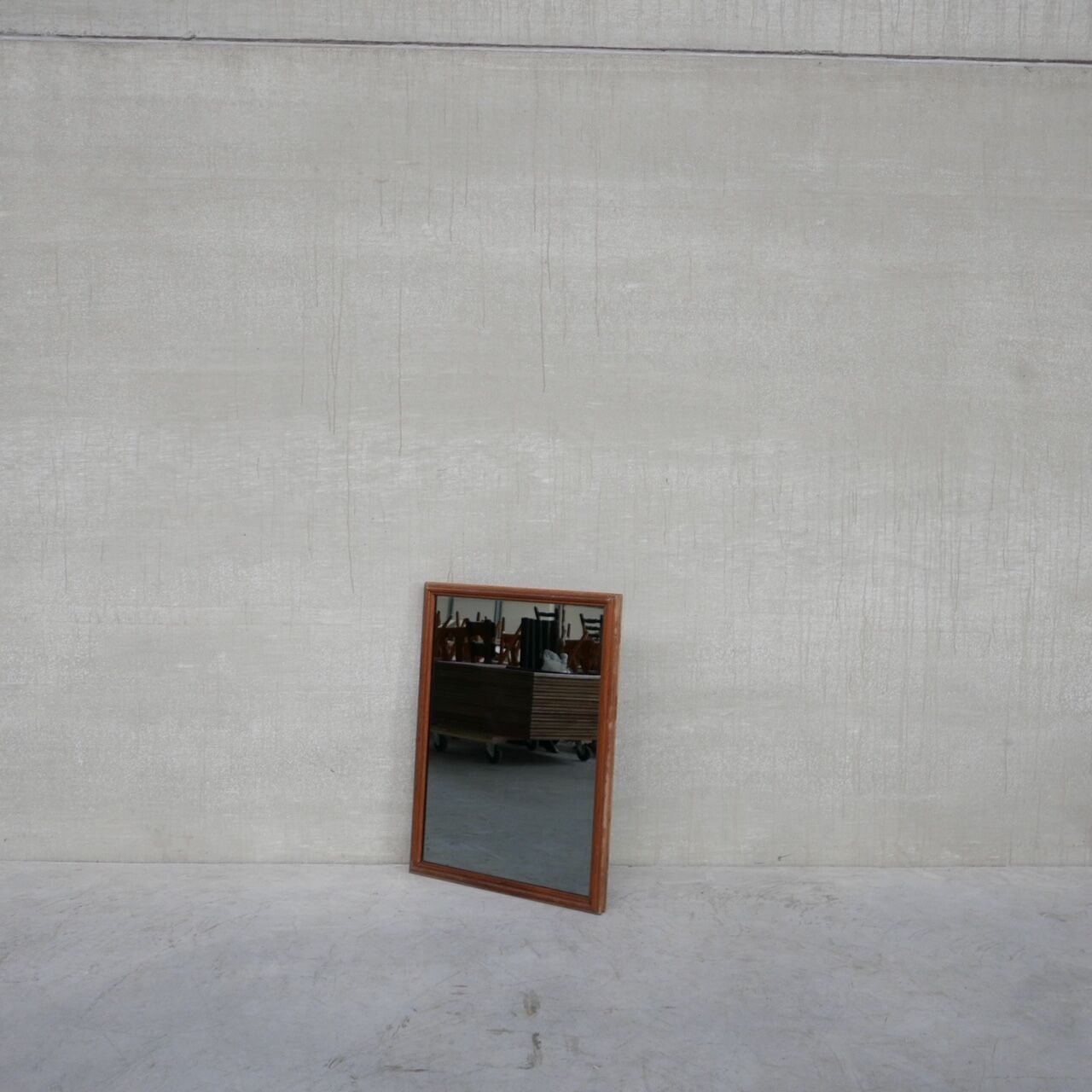 Mid-Century Oak Dutch Mirrors 67x92cm