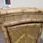Meuble chiffonnier en bambou et rotin