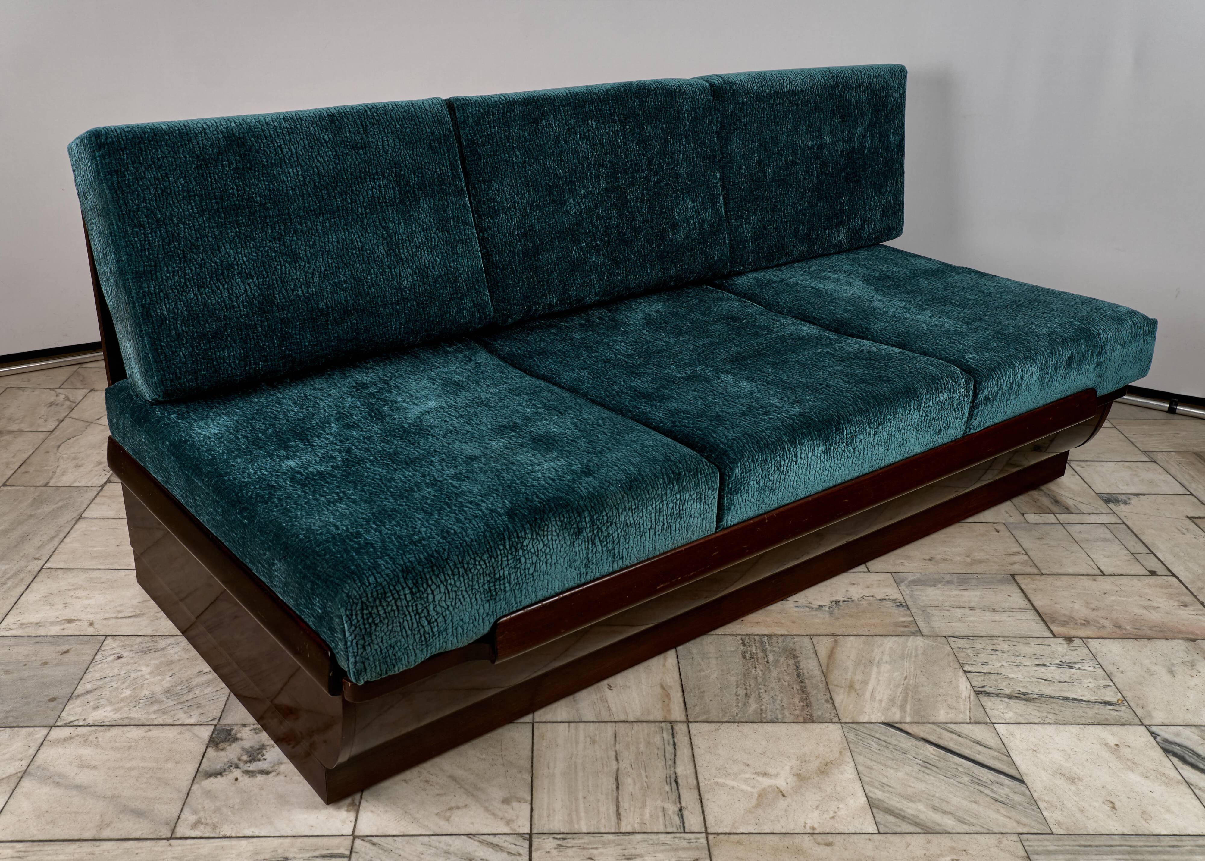 Art Déco sofabed by Jindřich Halabala for UP Závody, 1950s, Czechoslovakia