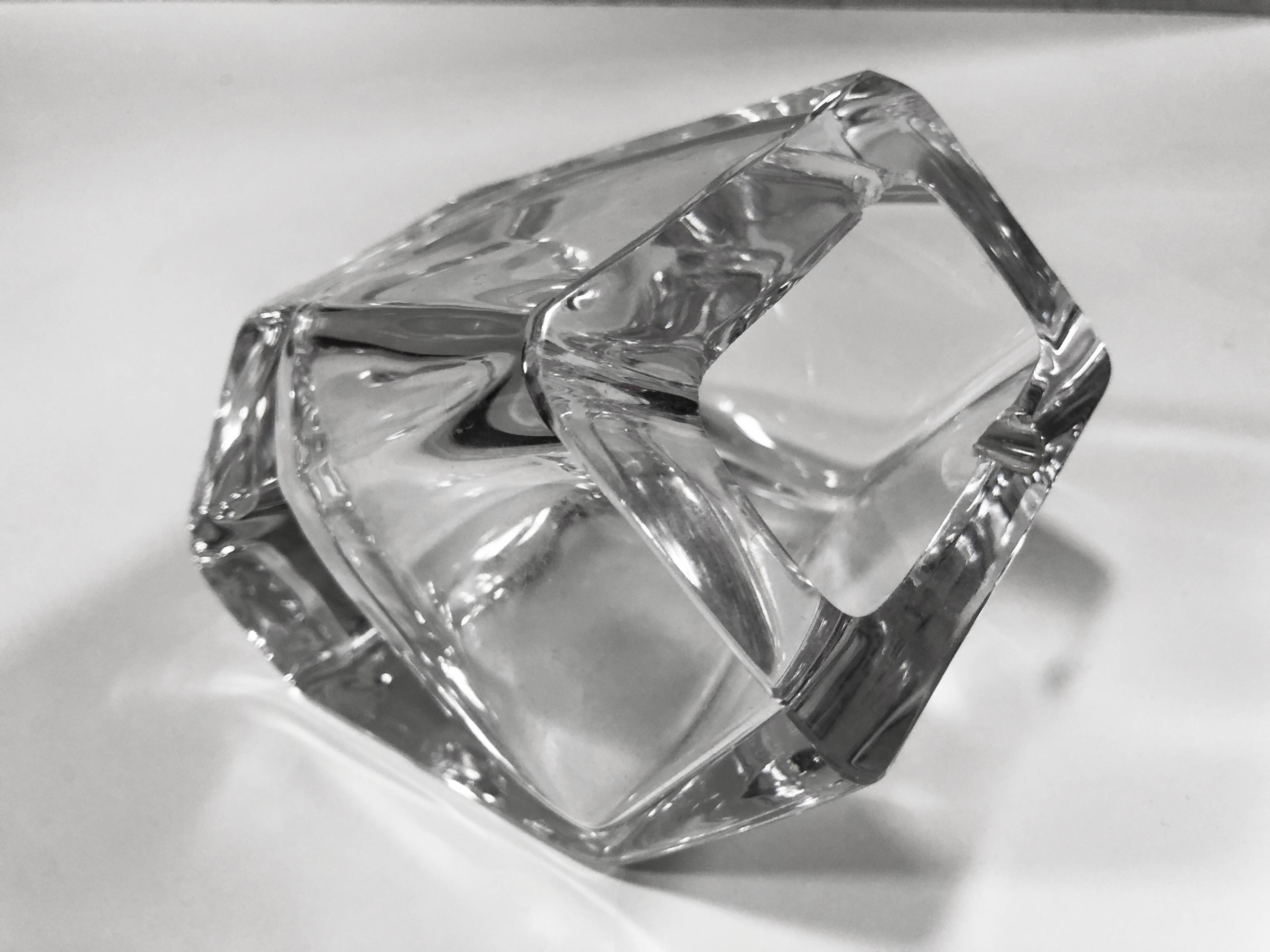 Vintage Ashtray • Pen Holder • Crystal • Daum France • 1970