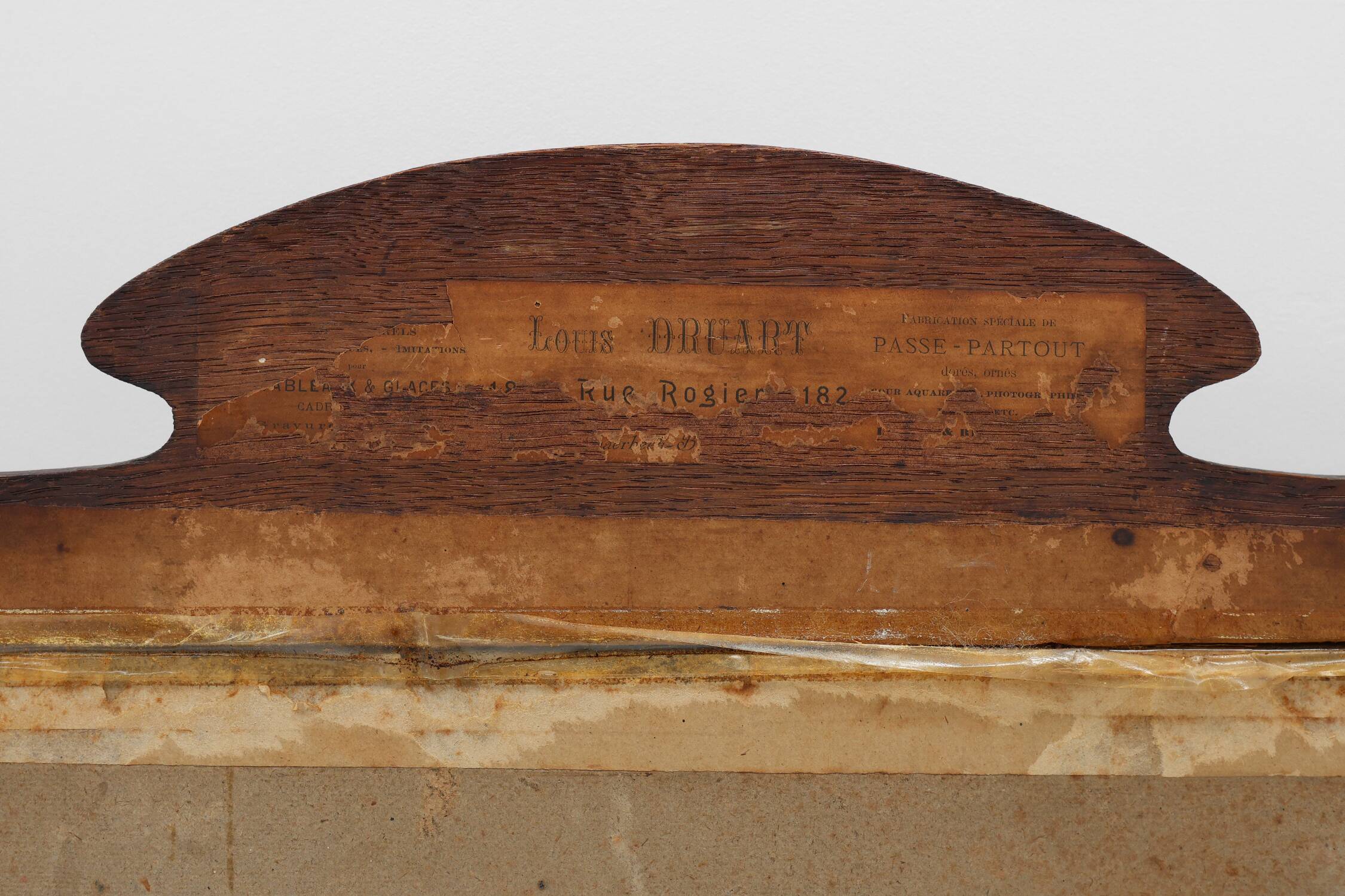 Art Nouveau Wall-Mounted Coat Rack with Framed Watercolors by Cassier, Belg