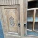 Vintage solid wood art deco 1940s display cabinet