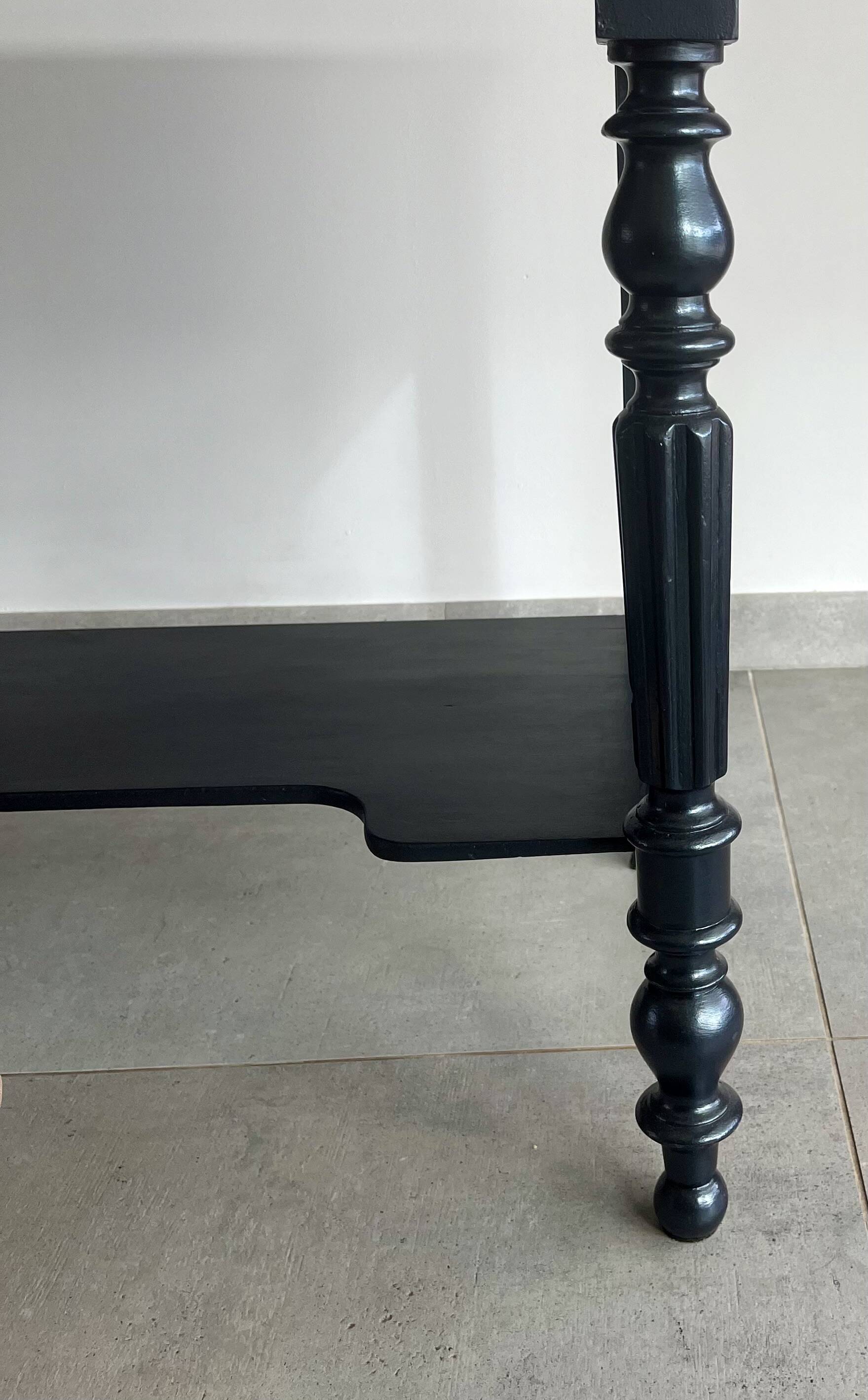 Old console with marble