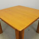 Table à manger extensible en chêne carré, Italie années 1970