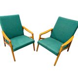Paire de fauteuils vintage par Jiří Jiroutek pour Interiér Praha, 1960
