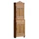 Corner pine wardrobe in two parts, Danish cabinetmaker, early 19th century.
