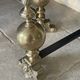 Pair of brass andirons