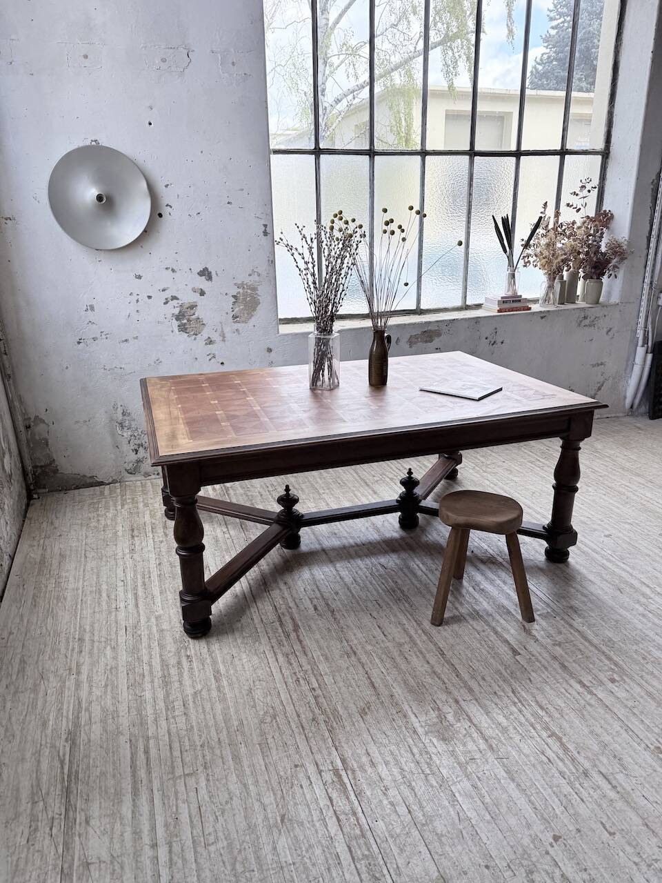 Oak table in Louis XIV style 1900