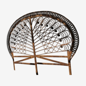 Peacock rattan headof