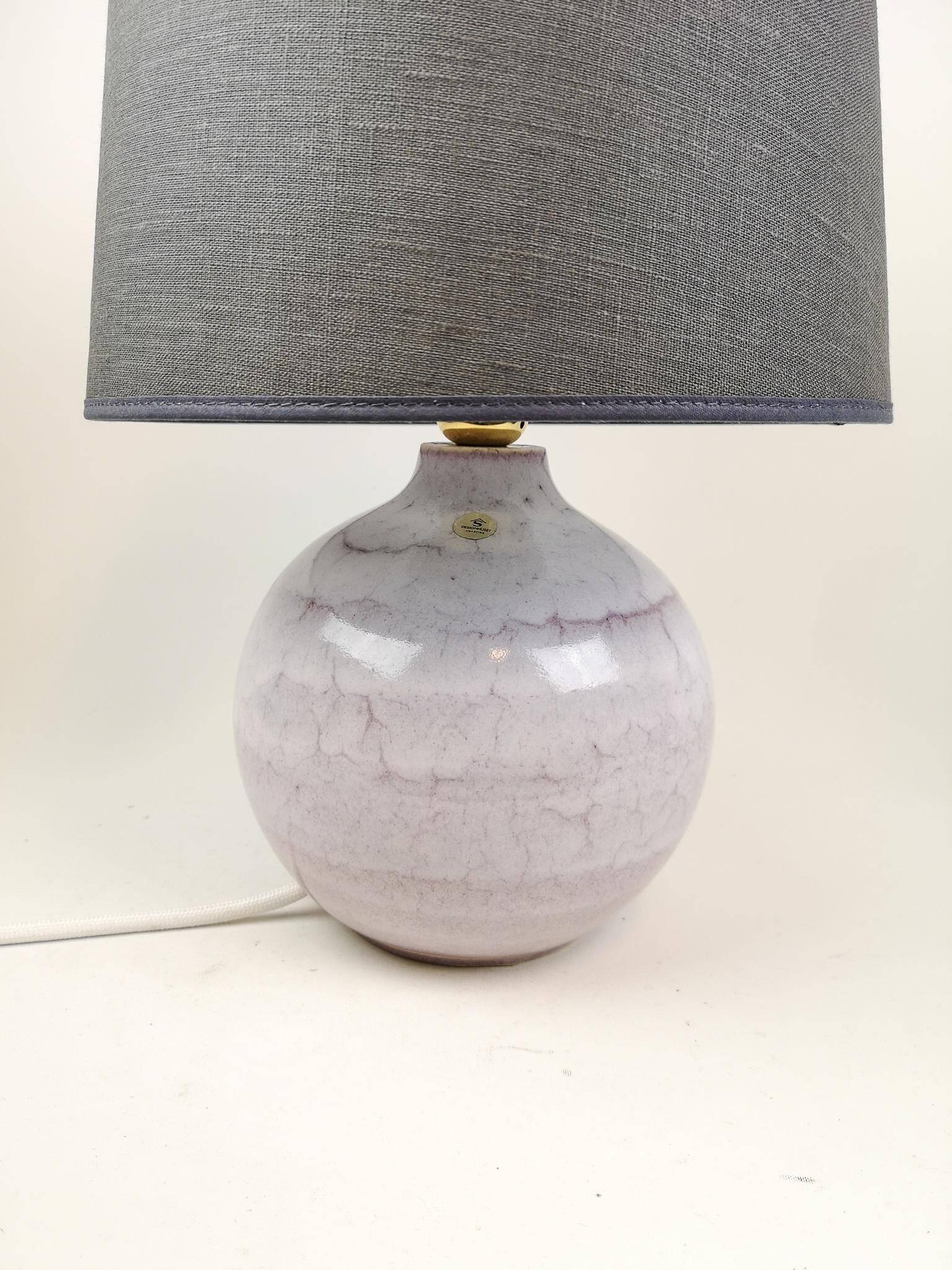 Mid-century modern ceramic table lamp by Carl-Harry Stålhane, Sweden.