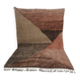Tapis azilal marron tissé en laine naturel taille 150×250