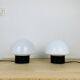 Pair of 70s space age mushroom lamps, Optelma