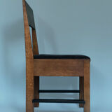 Oak Art Deco Chair L.O.V. Oosterbeek 1920s. Set Of 2