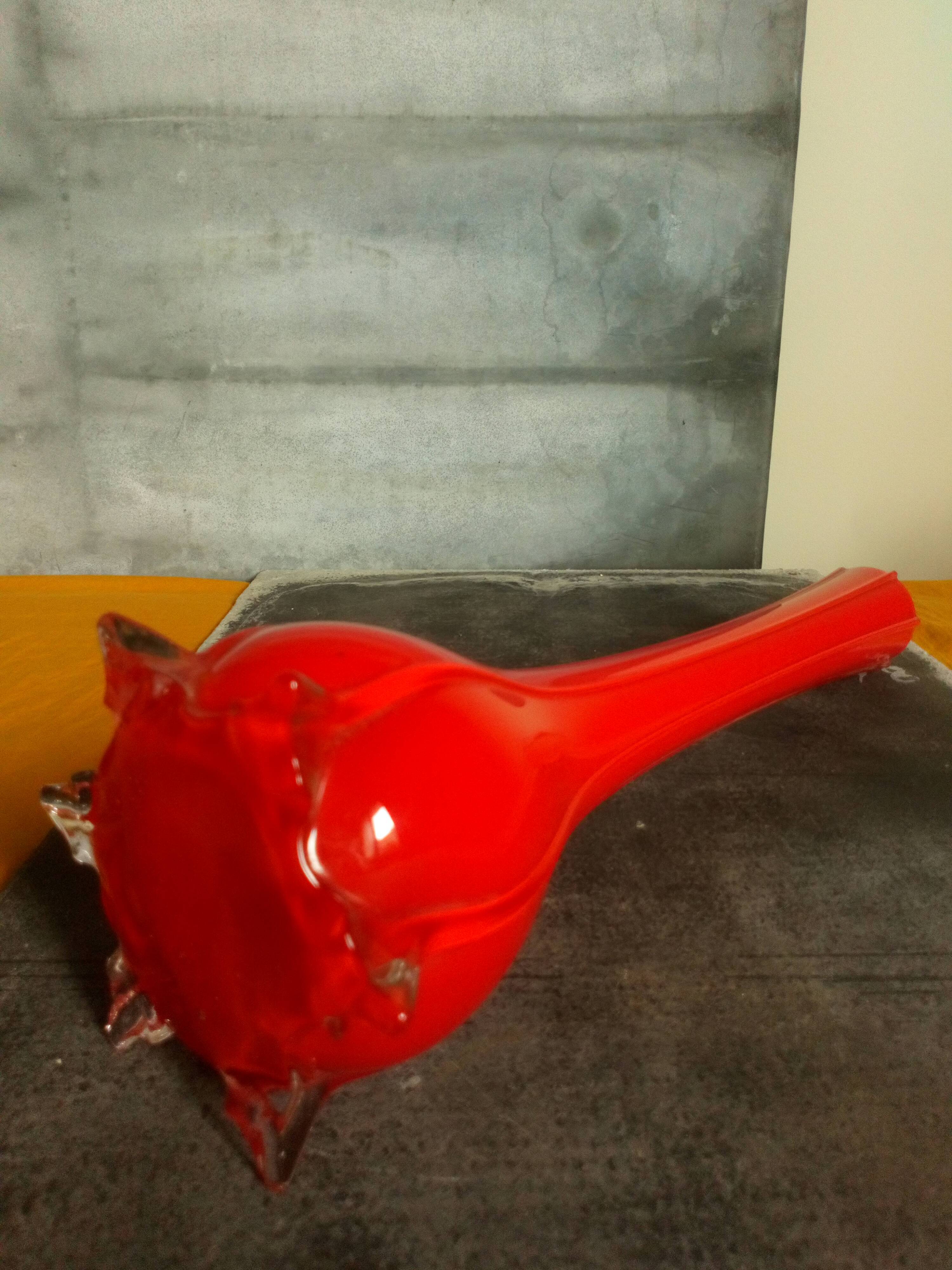 Soliflore stretched glass painted 60s