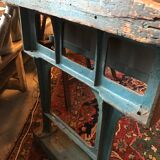 Cast iron and wood workbench