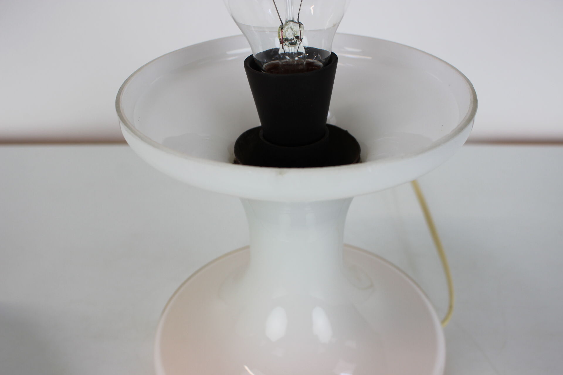 All Glass Table Lamp by Valasske Mezirici, 1970s