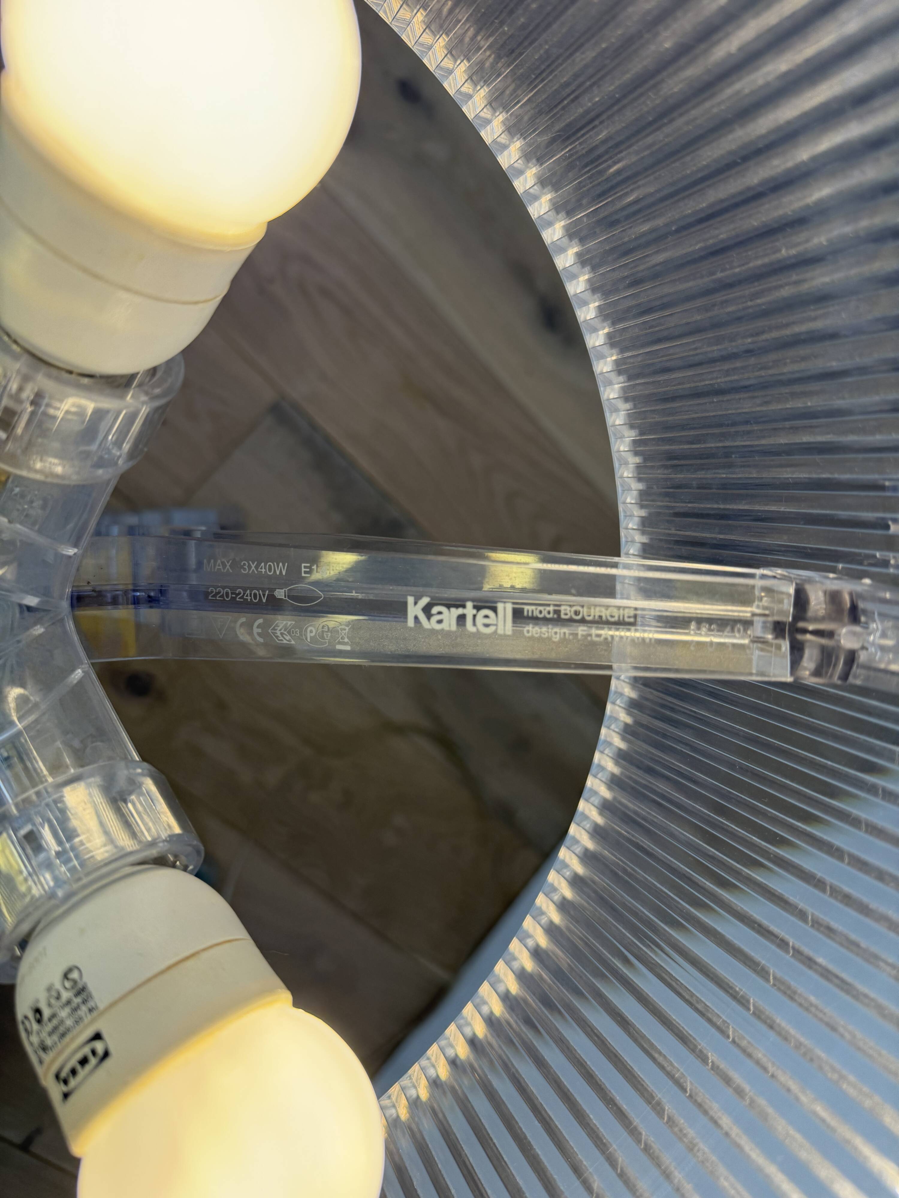 Lampe Bourgie par Ferrucio Laviani pour Kartell