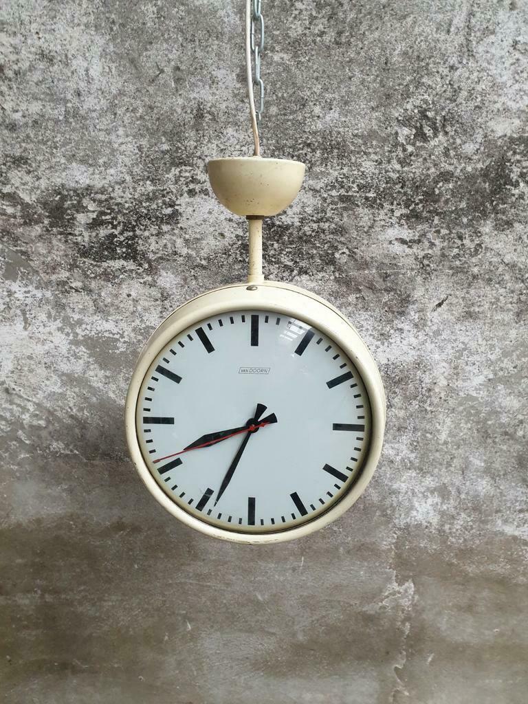 Old school clock double clock from Doorn 60s