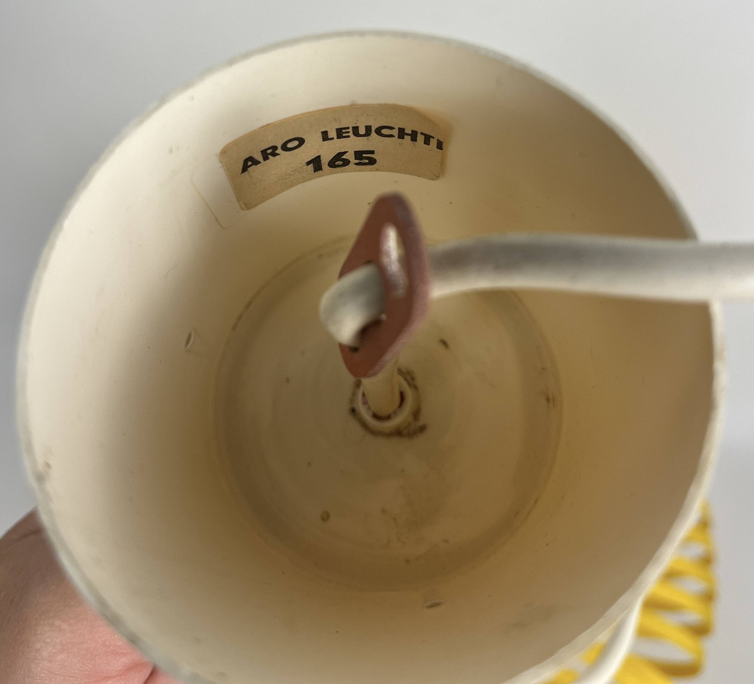 Suspension vintage par Aro Leuchten, vers les années 197
