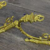 Pair of gilded bronze blaze