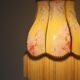 Table lamp – Vintage base and fringed floral shade