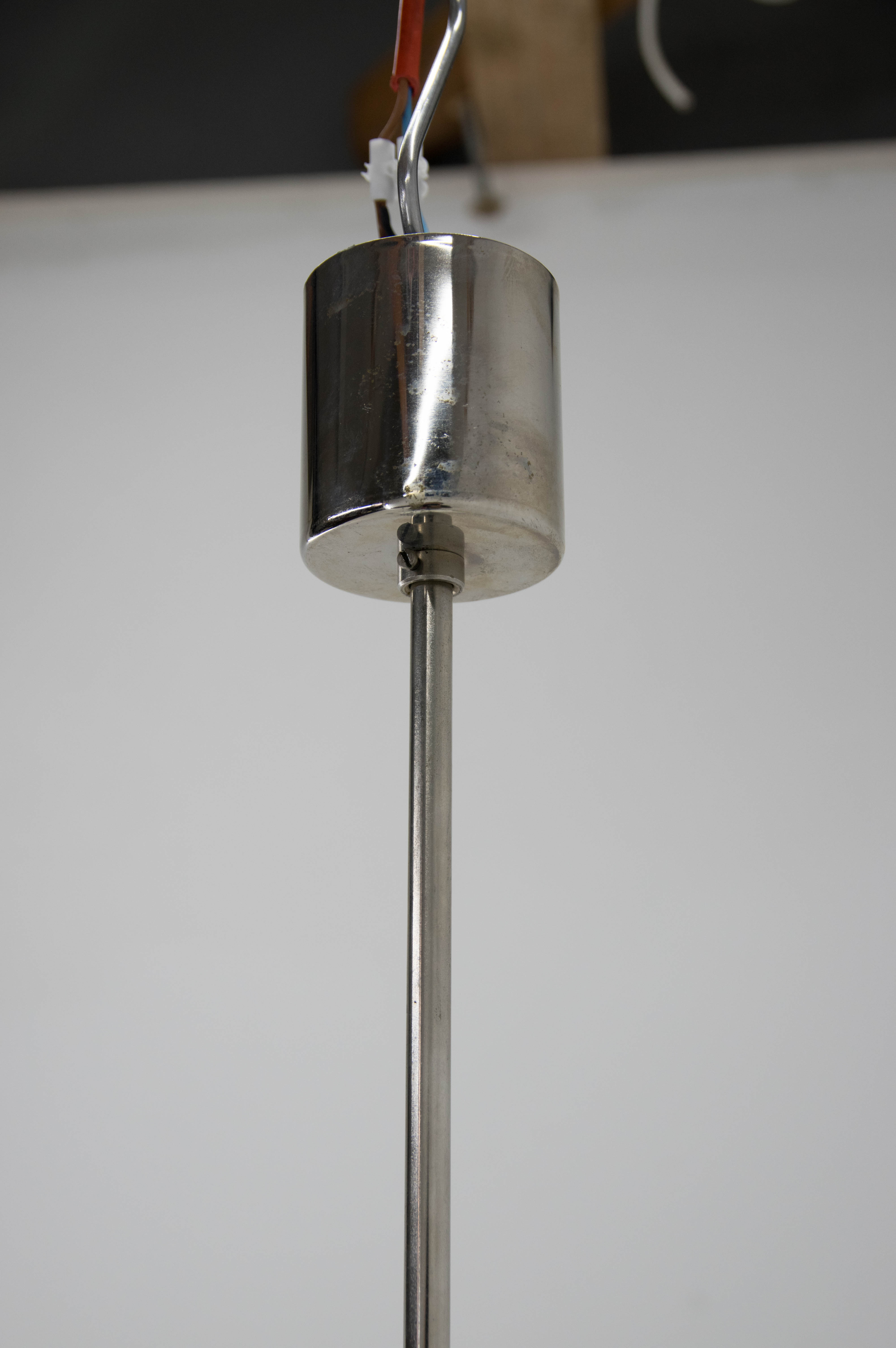 Brutalist Glass Chandelier by Kamenicky Senov, 1970s