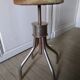 Adjustable leather seating workshop stool