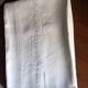 Antique linen sheet embroidered by hand and monogram t t 226 x 324