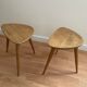Duo of Tripods, 50s in oak