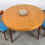 Scandinavian teak round dining table