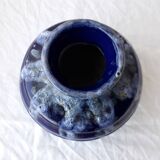 Vase bleu en grès