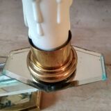 Old art deco table lamp - 2 lights - mirror lamp