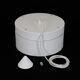 Big Danish Space Age pendant lamp / 1970s / Mid-century modern design / White