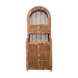 Bibliothèque en rotin vintage