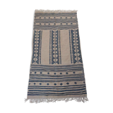 Tapis beige et bleu fait 195x105cm