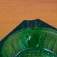 Green square ashtray