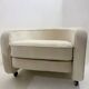 Mid-Century Modern Italian Armchairs on casters, 1970s (3 available)