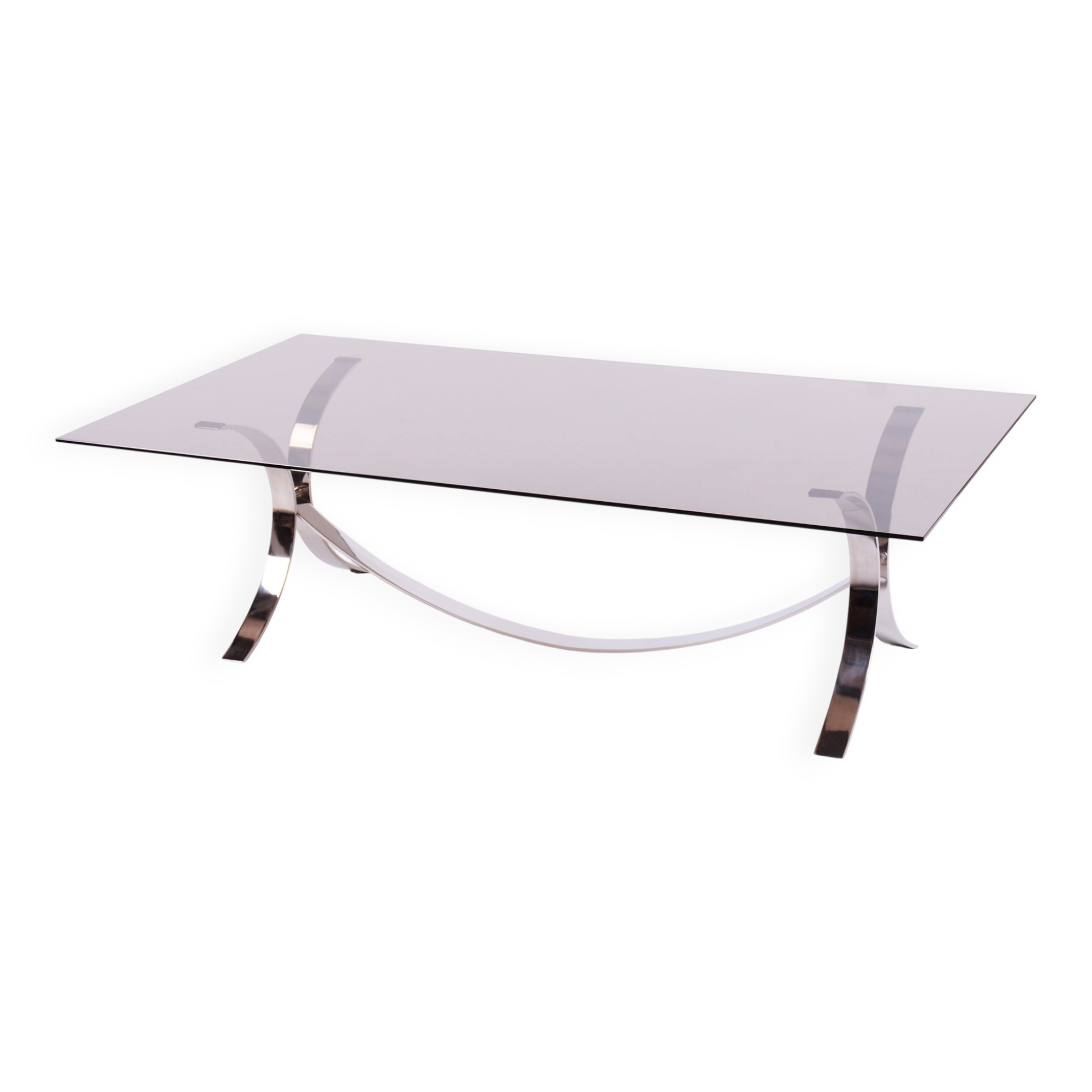 Mid-Century Modern Dining Table in Chrome and Glass by O. Borsani, 1960s