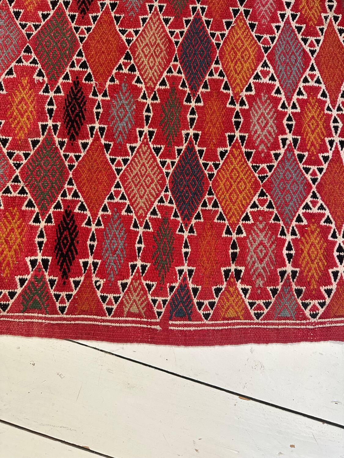 Vintage handmade kilim rug 113x200