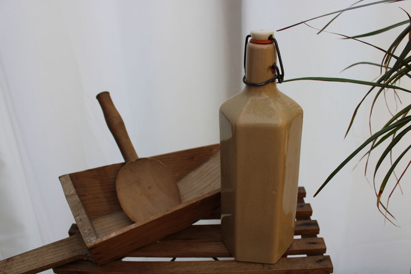 Beige bottle