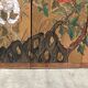 Screen 4 works in bois with peinture on papier style art de co