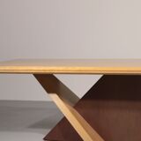 Italian Saporiti Wooden Dining Table 1960