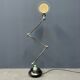 3 arm vespa green patina Jieldé lamp on cast iron base