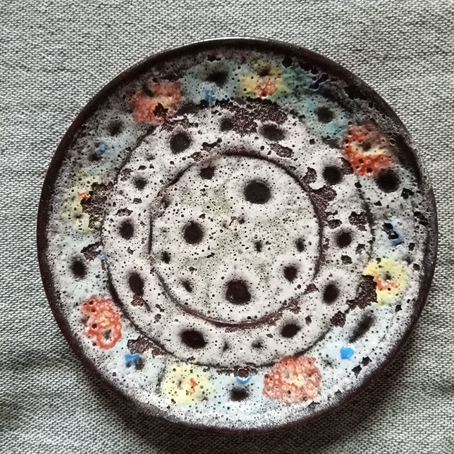 Vallauris ceramic saucers
