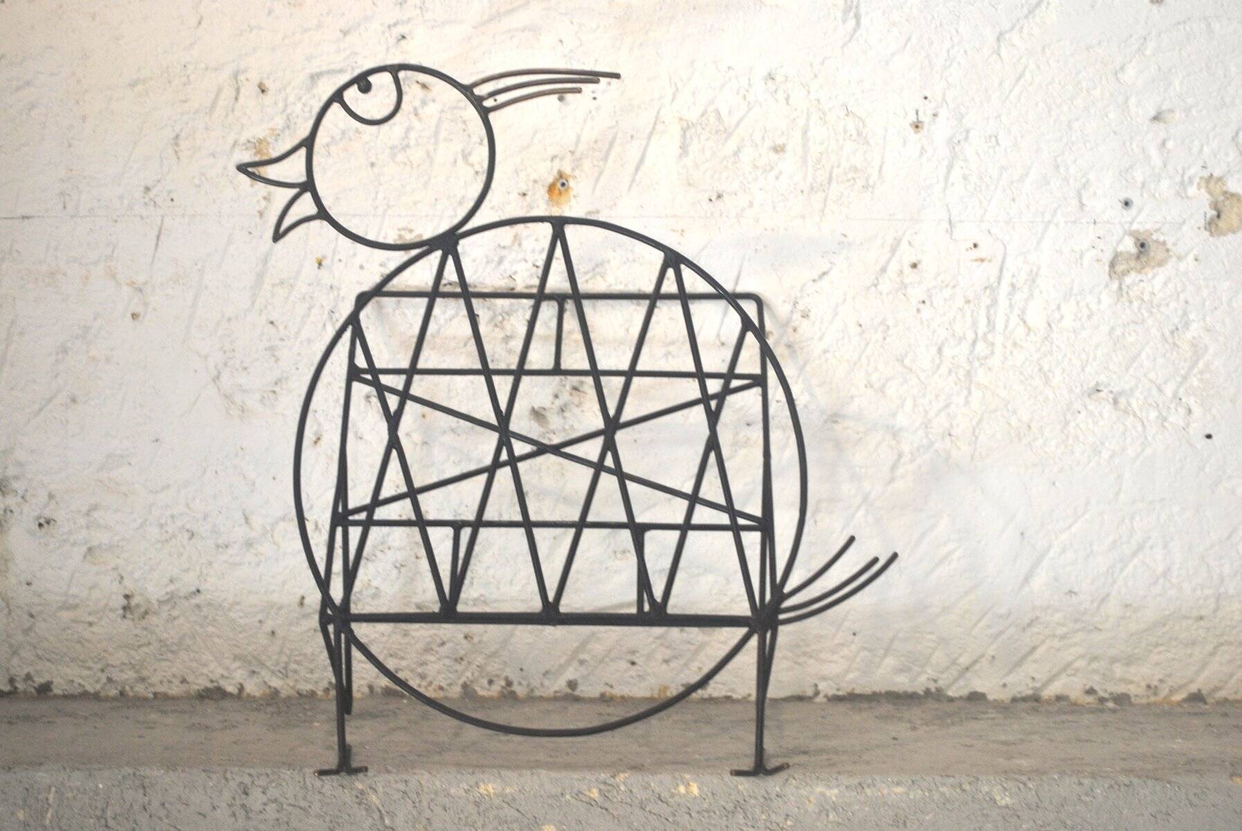 Iron magazine rack, 1930s