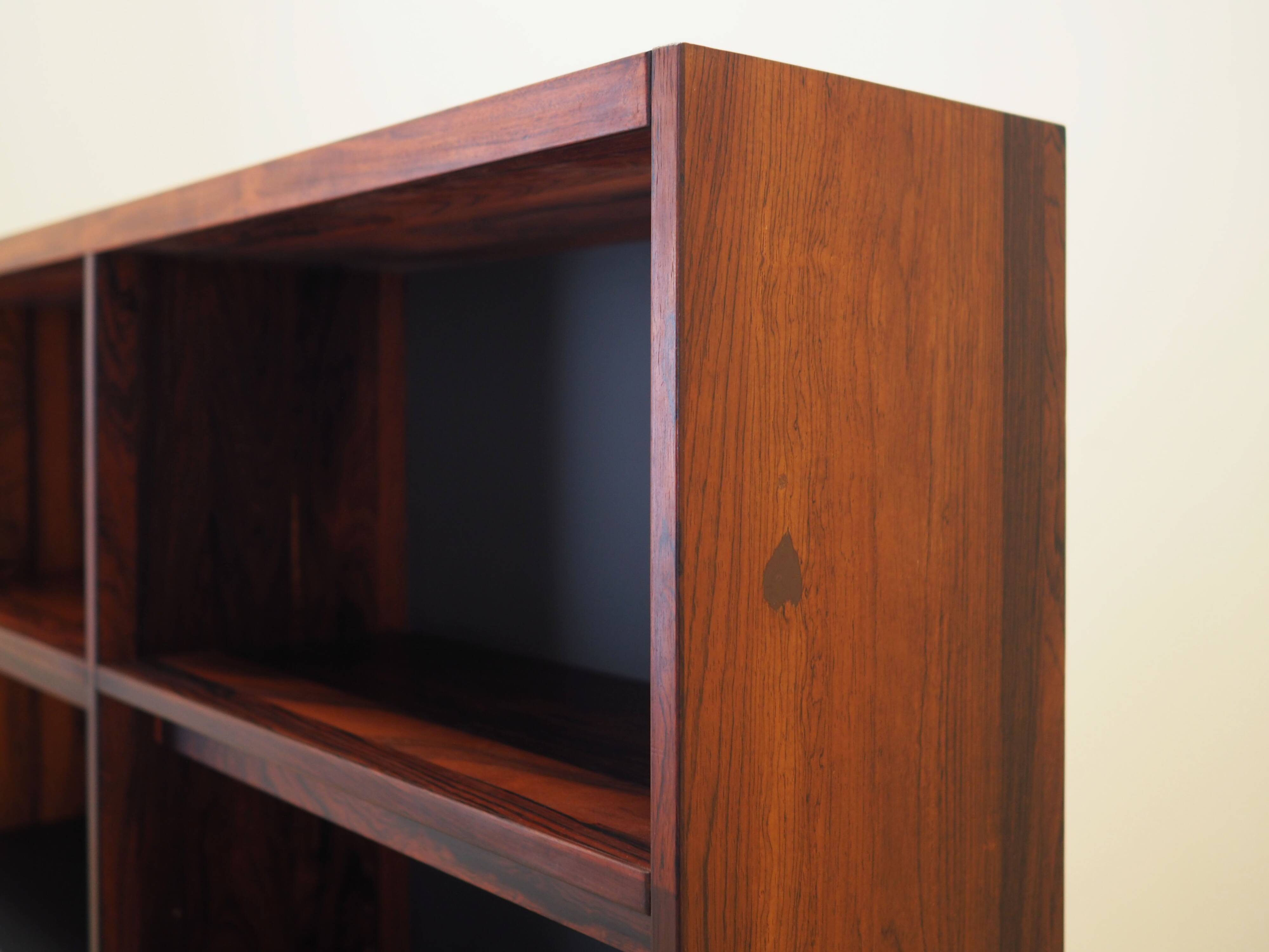 Rosewood bookcase, Danish design, 1970s, made in Denmark