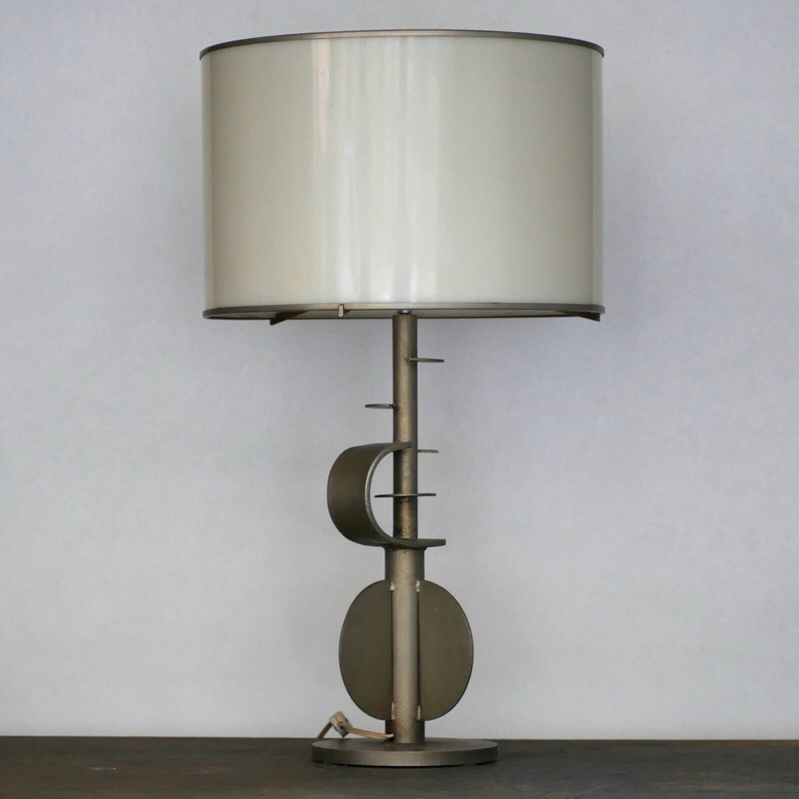 Brutalist table lamp - Designer Vit Kellj from the 70s - Italian - rare