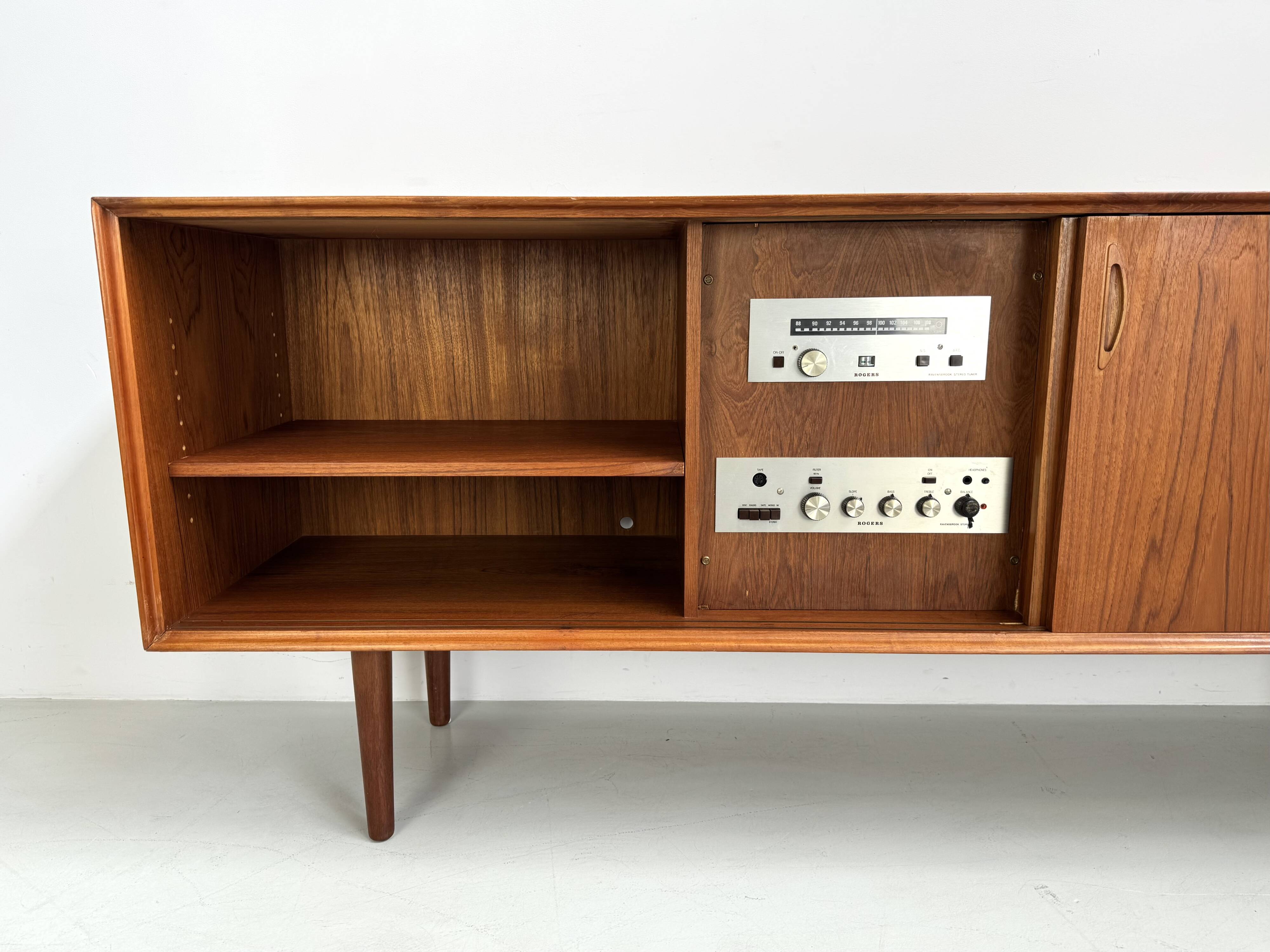 Rare and beautiful Danish sideboard by E. Pedersen & Son A-S Copenhagen.